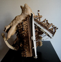 Caught in the Act - 2011 - wood,metal and plastic - 620mm x 560mm x 310mm