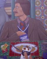 A Preference for Crisps - 1980 - acrylic on canvas - 775mm x 610mm