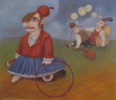 Whoops - 09 - oil on paper - 560mm x 490mm