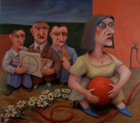 Can We have our Ball back - 2011 - oil on canvas - 1220mm x 1080mm